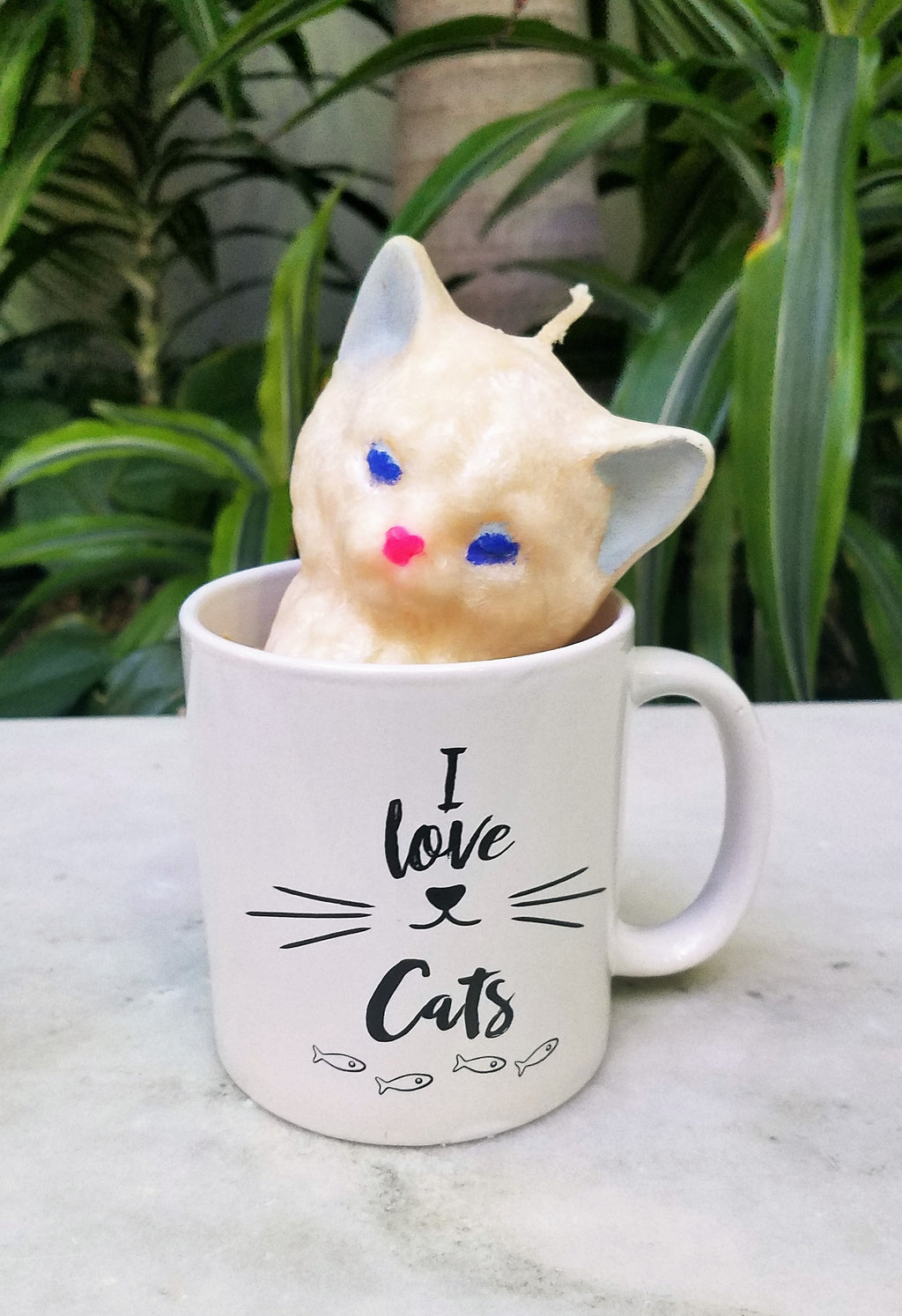 Cat and Kitten  Lovers  Candle