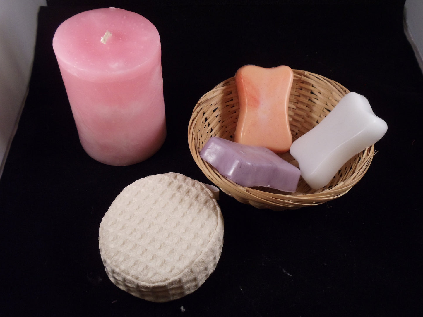 Scented Pillar Candle Gift Basket