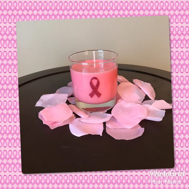 Perfect Cancer Awareness Candle- - Head Art Works
