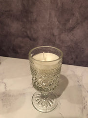 Crystal Glass Candle- - Head Art Works